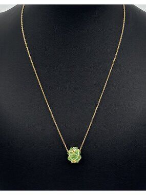 Artisan-Made Necklace 925 Sterling Chain Swarovski Crystal Bicone Beaded Pendant